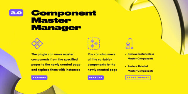 Aperçu plugin Component master manager