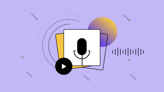 Illustration article podcast UI UX Design